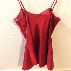 Victoria's Secret Intimates & Sleepwear - Red Victoria’s Secret satin & lace slip size M Victoria's Secret Intimates & Sleepwear - Red Victoria’s Secret satin & lace slip size M